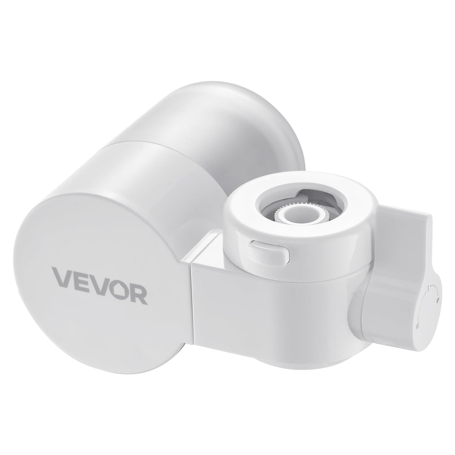 VEVOR Faucet Mount Water Filter Horizontal Water Purifier for Sink Tap Carbon Fiber Filters Removes Chlorine Lead with