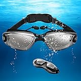 Unisex-Adult Swim Googles, No Leaking & Anti Fog Polarized Swimming Goggles with Quick Adjustable Strap