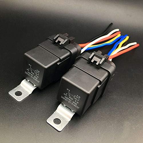 New 2 PCS New Trim & Tilt Relay Plug Socket Cook Mfg 7493 12V 80-amp