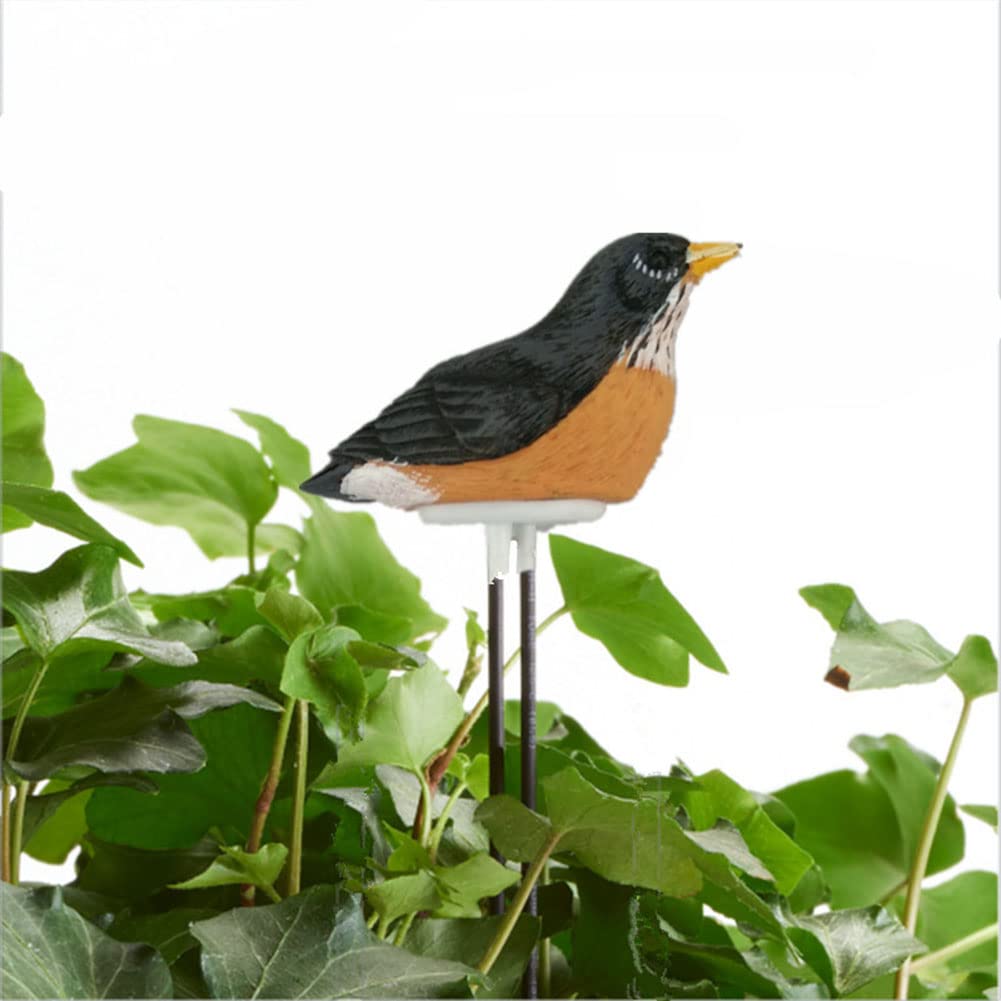 ZYWUOY Humidimètre Du Sol En Forme D'Oiseau - Alarme D'Arrosage Avec Chant Pour Plantes D'Intérieur - Bleu