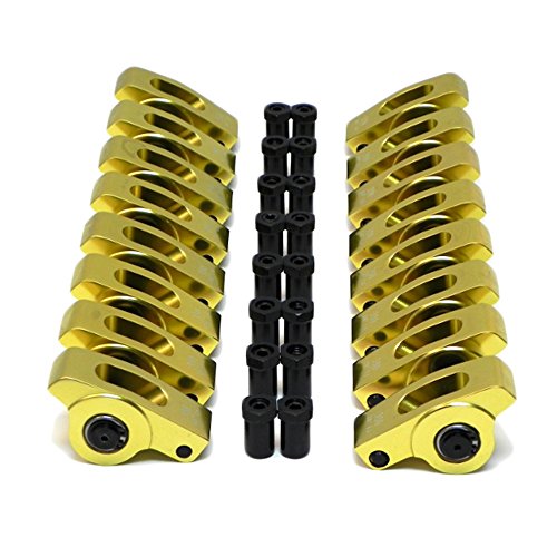 Assault Racing Products ARA45417716 Big Block Chevy Polylock Aluminum Rocker Arms 1.7 Ratio 7/16 Stud BBC