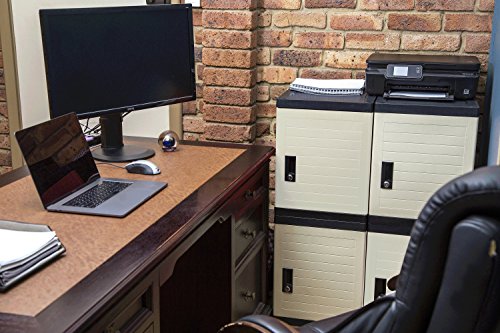 Jink Locker, Lockable Storage Cabinet 19" With Keys | Great For Kids, Home, School, Office Or Outdoor | Toy Box, Footlocker, Bedside Dresser/Nightstand, Sports Or Gym (White) #TOP4