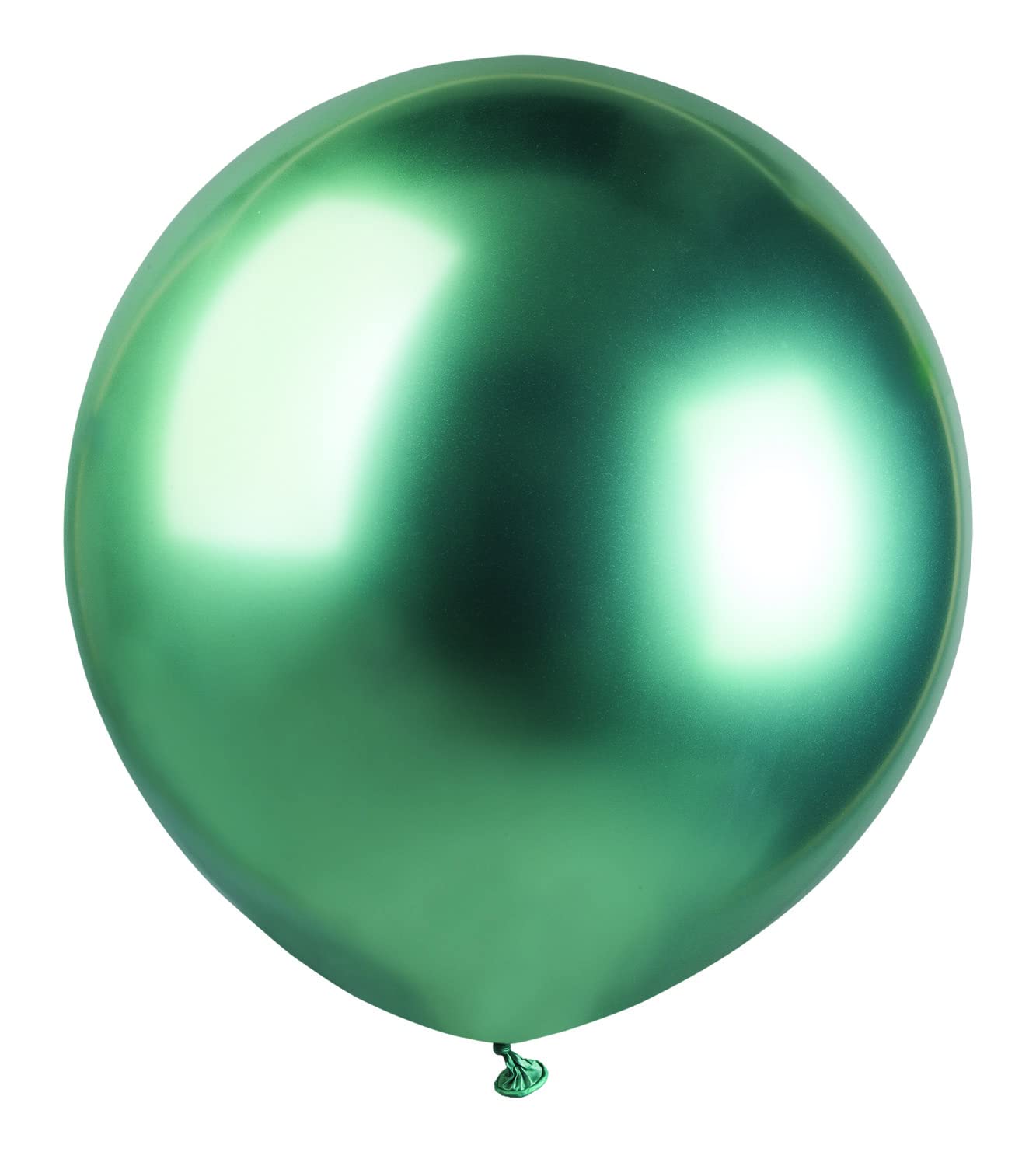 Pack 25 balloons metallized in natural latex Premium Quality G150 (Ø 48cm / 19"), green metallized