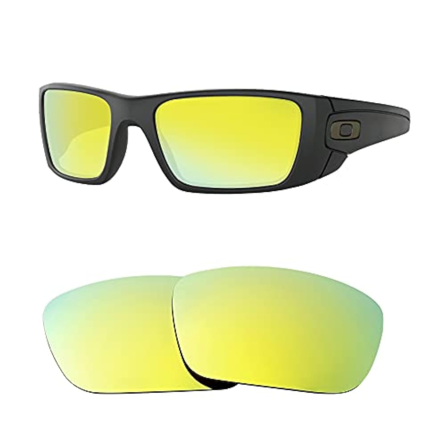 Hicycle2 Men's Gold Sunglasses Lenses Replacet For Oakley Oo9096 Fuel Cell Sunglasses 60Mm(Gold)