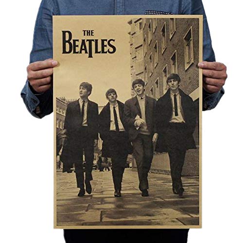 shuxuanltd Poster Vintage Vintage Poster Retro Poster Film Poster Poster Filmposter Beatles Typ A/Nostalgie/Altes Plakat/Dekoratives Gemälde Von Kraft Bar 01 Cover