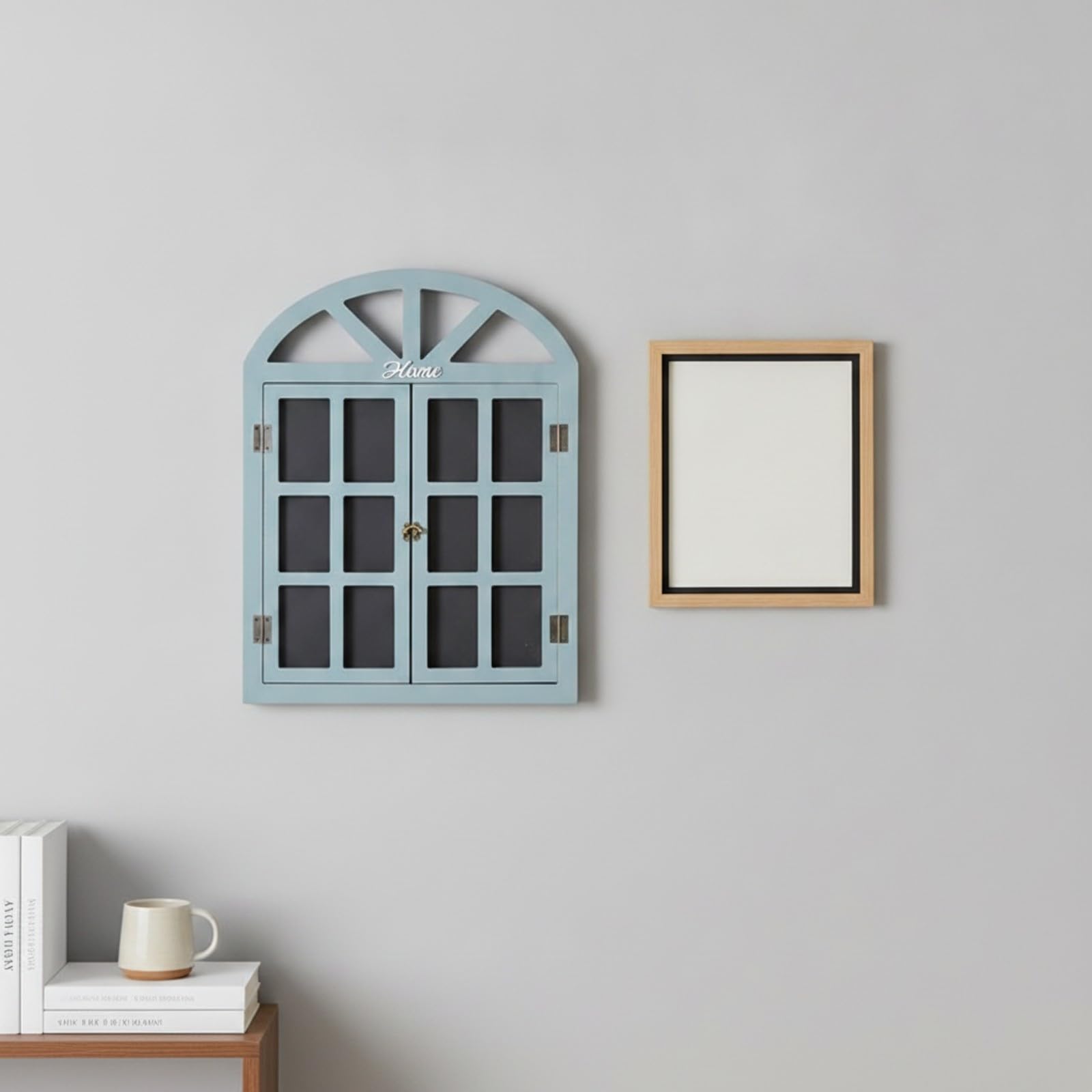rockible Lavagna a Forma di Finestra Elegante | Lavagna per Gesso, Leggera, Decorazione, Bar, Beige