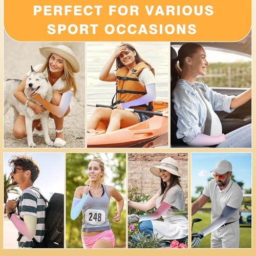 3 Pairs of UV Protection Cooling Arm Covers Women’s Sun Protection Cycling Arm Covers Fashion3