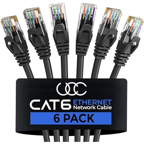 Ultra Clarity Cat 6 Ethernet Cable 6 Pack Cover