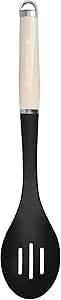 KitchenAid Nylon Slotted Spoon – Almond Cream