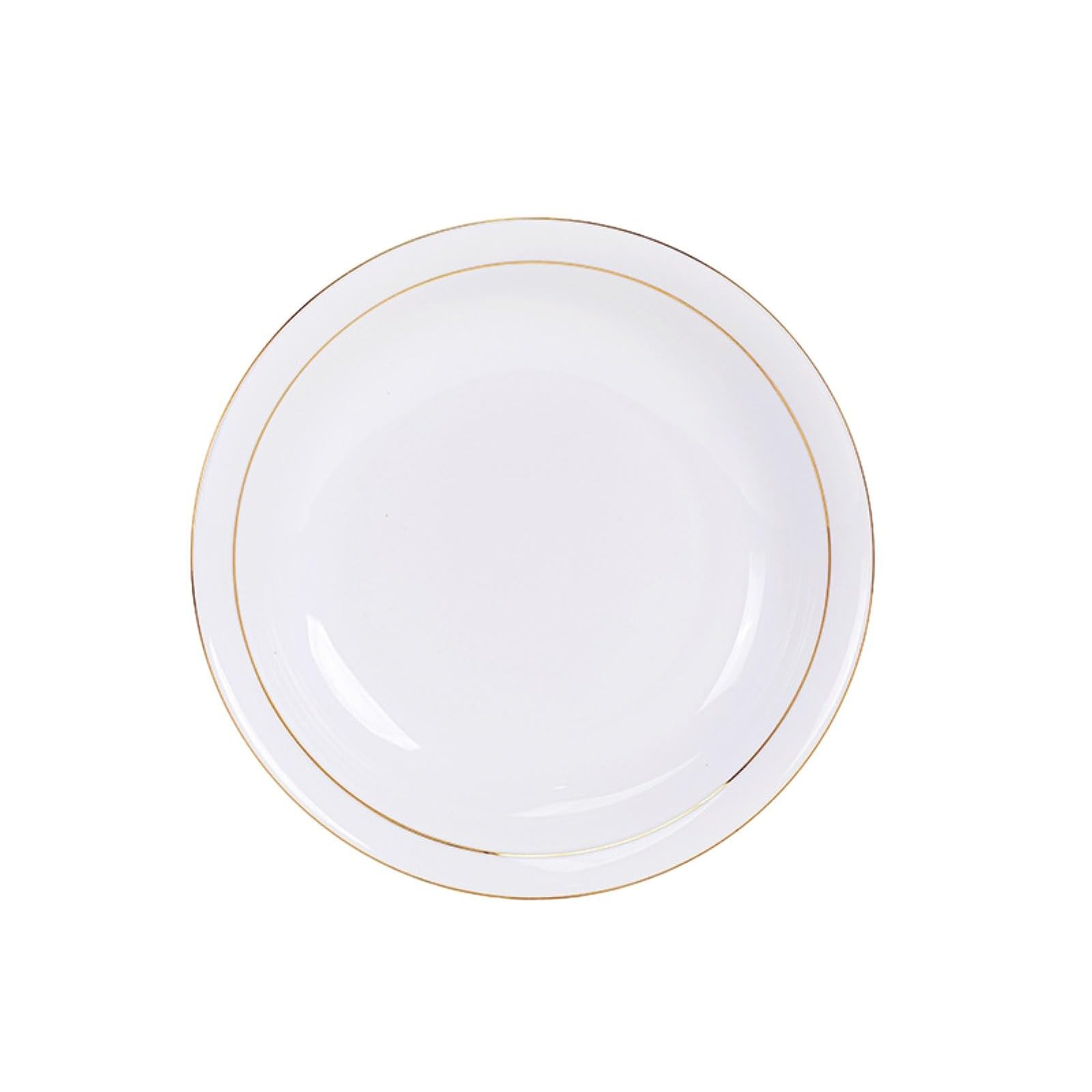 Weißes Porzellan, goldlackiertes Geschirr, Haushalt, personalisierbar, Restaurant, Phnom Penh, weißer Porzellan, Stern, 20,3 cm tief
