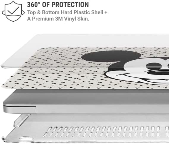 Skinit Case + Skin Compatible with MacBook Air 13in M1 (2021) - Officially Licensed Disney Classic Mickey Mouse Design