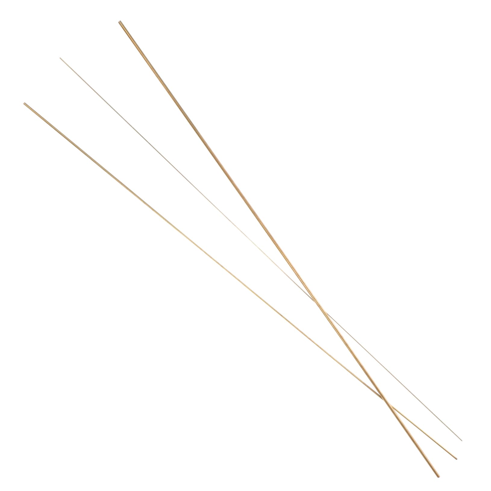 MUSISALY 3pcs Brass Rod Rods for Handicraft Brazing Rods Handicraft Rods Craft Making Bars Bronze Round Rod Handle Material DIY Craft Making Rods Handle Pin Copper Rods Handicraft Material