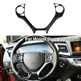 Tapacubos estilo fibra de carbono para Honda Civic 2012 2015, hecho de ABS resistente a los arañazos