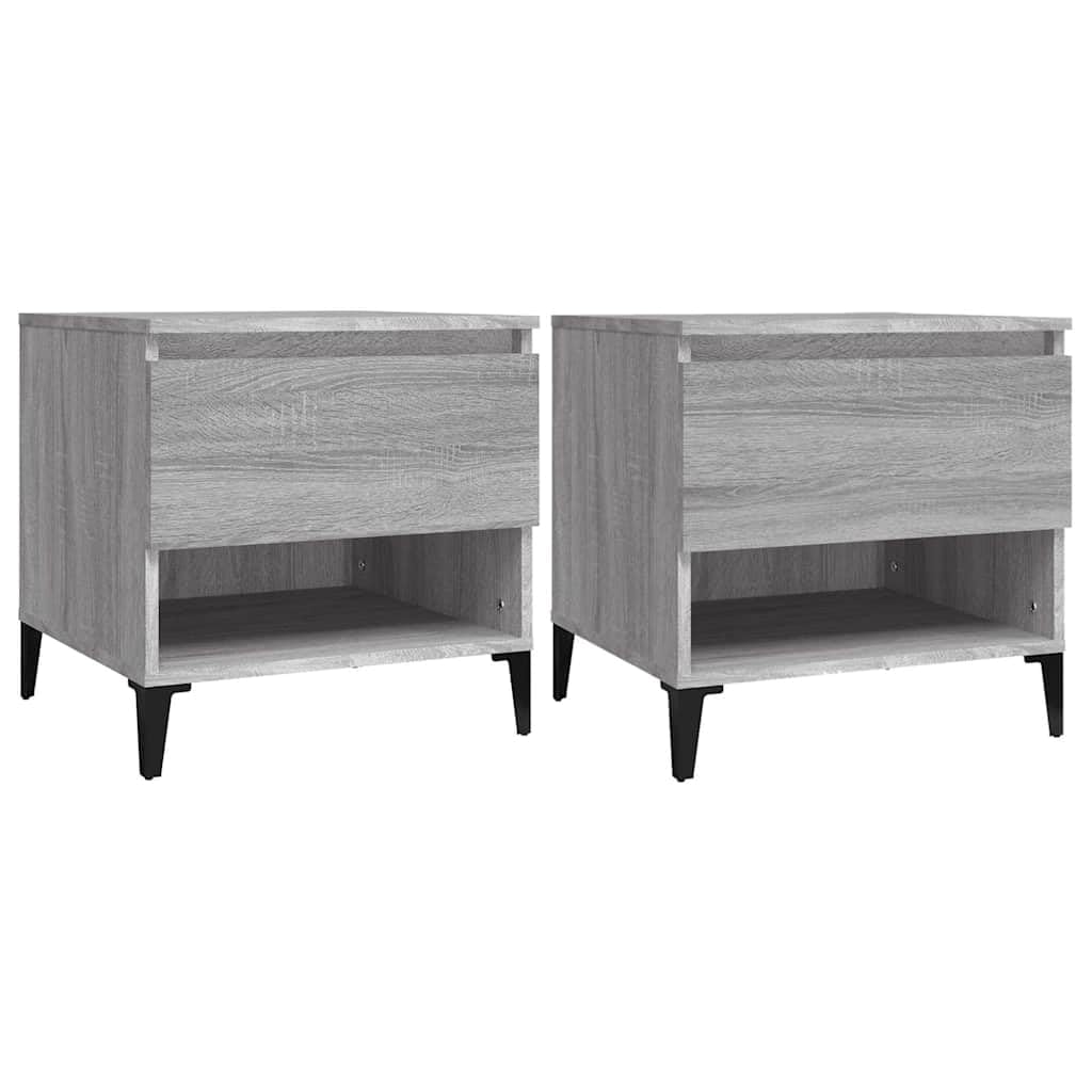 Set di 2 tavolini da caffè grigio Sonoma, 50 x 46 x 50 cm