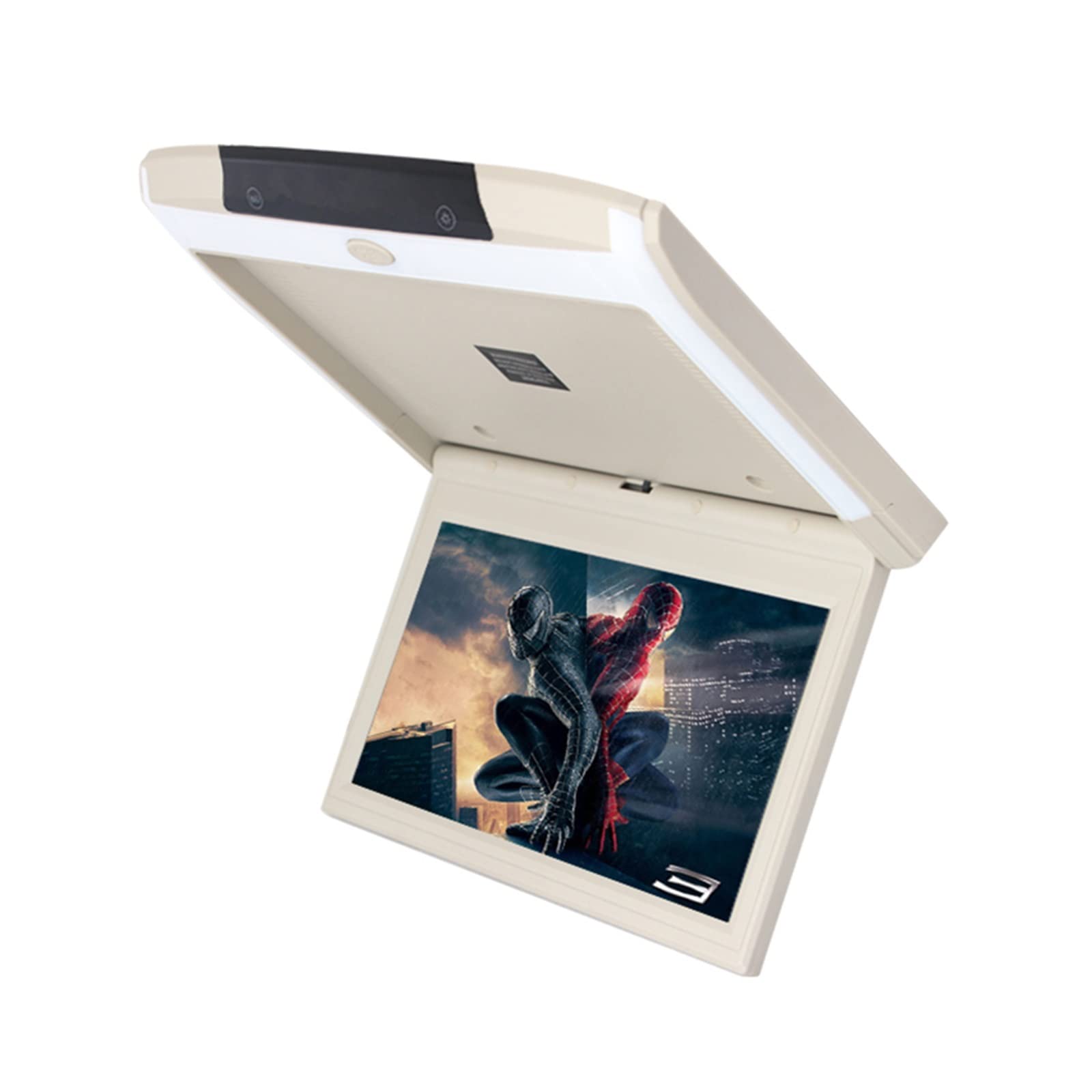 Monitor de Montaje en Techo Coche 12,5 Pulgadas, Pantalla IPS 2 + 16GB, 1080P, MP5, reproducción películas, automóvil, TV Viajes Familiares por Carretera(11.6 Android Black)
