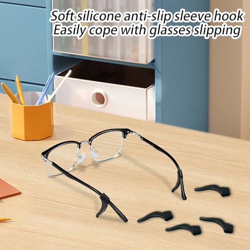 Anti-Slip Silicone Eyeglass Retainers, 12 Pairs Comfort Stay Put Glasses Holders