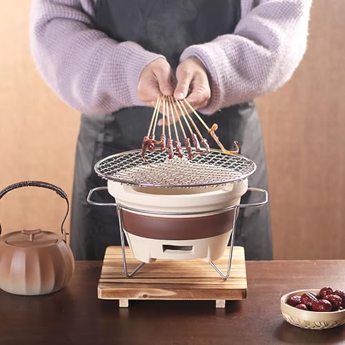 Tragbarer Hibachi Grill - Indoor/Outdoor Holzkohlegrill für den...