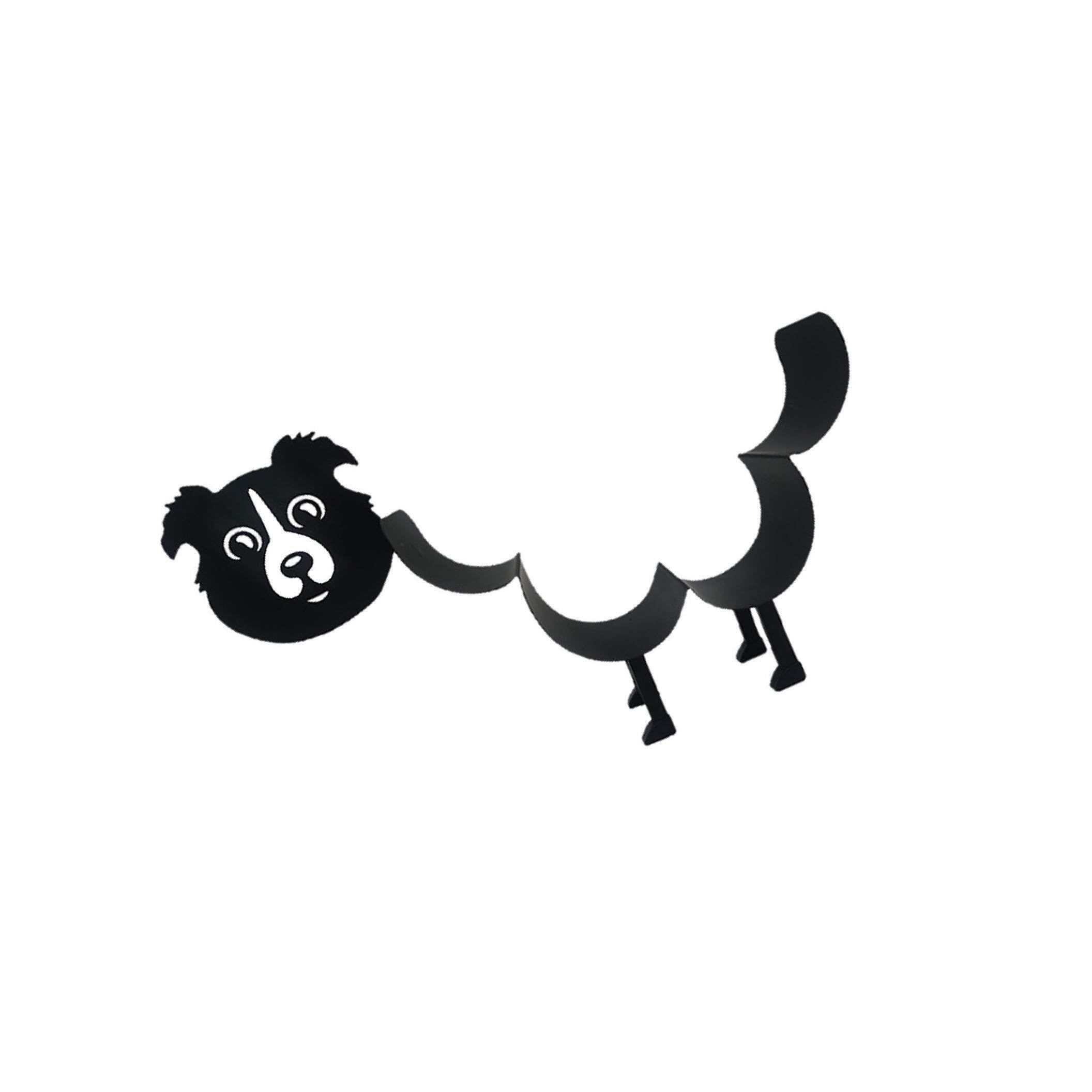 Zambuph Sleek Iron Toilet Roll Paper Holder Countertop Stand for Bathroom Storage Sheep, Dog