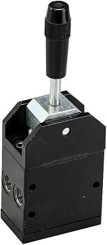 Fulgem Products Pneumatic Manual Pilot Valve Toggle Valve for pneumatically actuated valves,Detent, Hand Valve, 1/8" NPT F Port, Hand Lever Operated