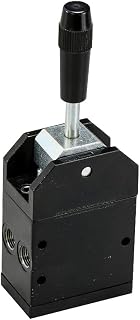 Fulgem Products Pneumatic Mechanical Toggle Style Air Valves for actuated valves, No Detent, Manual switch, 1/8" (F) NPT Port, 0-13 bar, 0-188.5psi