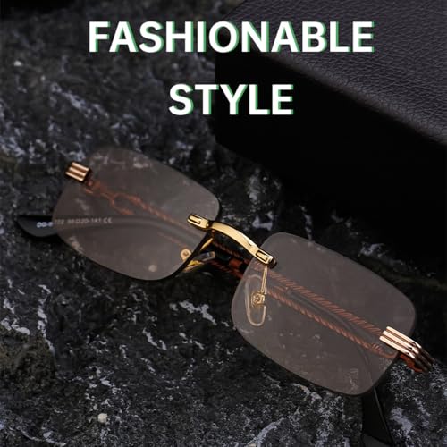 Lunettes de soleil rectangulaires unisexes légères contre la fatigue visuelle