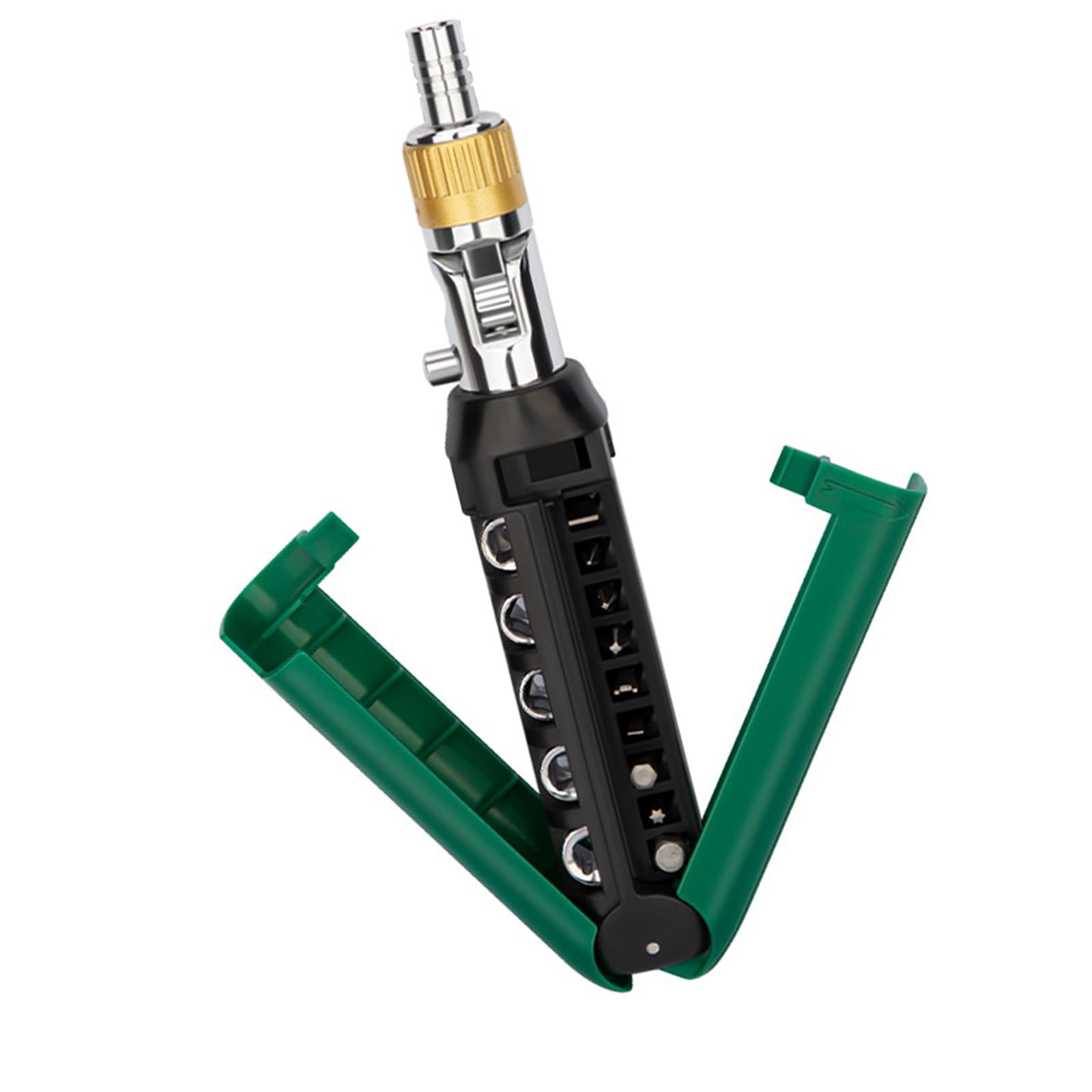 Woedpez Multiple Angled Ratcheting Screwdriver Set With Interchangeable Bits Compact Storage Ergonomic Handle For Home Repair Household Maintenance Screwdriver