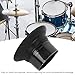 NSXAYIWE Bass Drum Enhancer, Adjustable ABS Drum Bass Effect Amplifier with Port Hole Protector for Professional and Amateur Drummers (WP06 Black)