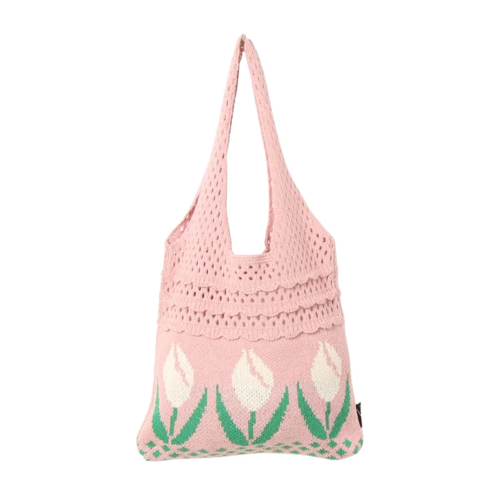 Amazon.co.jp: チューリップトート トートバッグ ニット a4