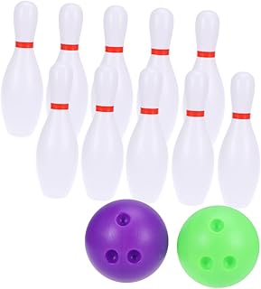 Gadpiparty Brinquedo 12 Pçs Para Crianças Brinquedos Esportivos Brinquedos Externos Boliche Infantil Boliche Infantil Bola De Brinquedo Grande Boliche Externo Jogo De Boliche