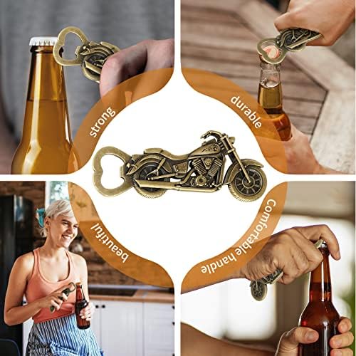 Motorcycle Bottle Opener, Beer Bottle Opener, Beer Opener, Motorcycle Beer Bottle Opener, Motorcycle Beer Gift, Vintage Zinc Alloy Motorbike Gift for Men Bar Parties Father Husband Boyfriend