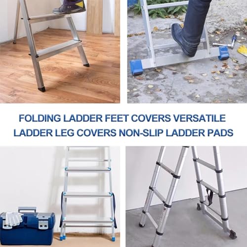 Image of Pack of 2 Extension Ladder Feet Cushion Boots Round Sturdy Replacement Parts 6.4cm |Home & Garden | Tools | Ladders