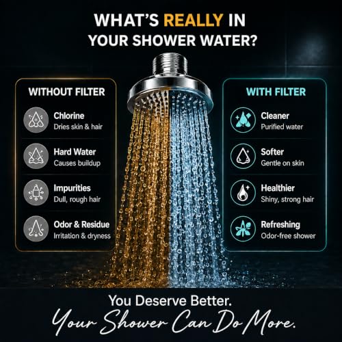 Image of Pexlar SFA01 Pro - Water Filter for Tap - Hard Water Softener for Tap & Shower - Control Hair Fall - for Better Hair and Skin - with Lemon Cartridge - 1 Pack