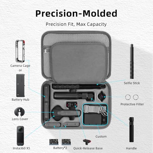 Maleta rígida para Insta360 X5 con doble protección miniatura 2