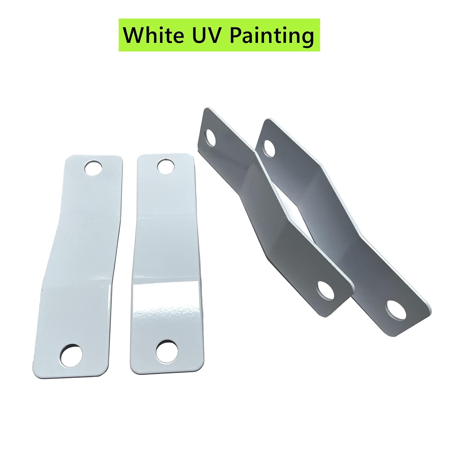 White Metal Wall-mounting Brackets for Electrical Box 4Pcs/Set | SWPEC galvanized metal brackets coated with white UV paint, sturdy wall support for electrical box, durable anti-corrosion