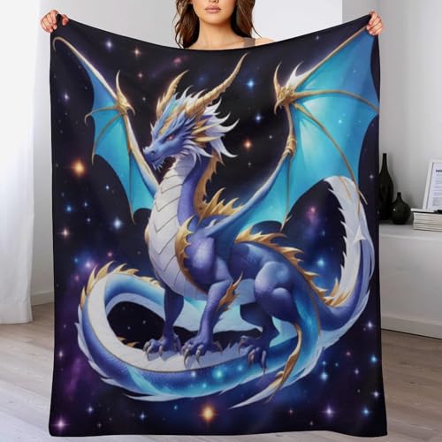 Manta de franela de dragón con acabado extra suave y textura densa para cama 2