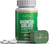 Magnésio Quelato (Bisglicinato) Concentrado 180 Cápsulas 500mg - Nutrione