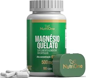 Magnésio Quelato (Bisglicinato) Concentrado 180 Cápsulas 500mg - Nutrione