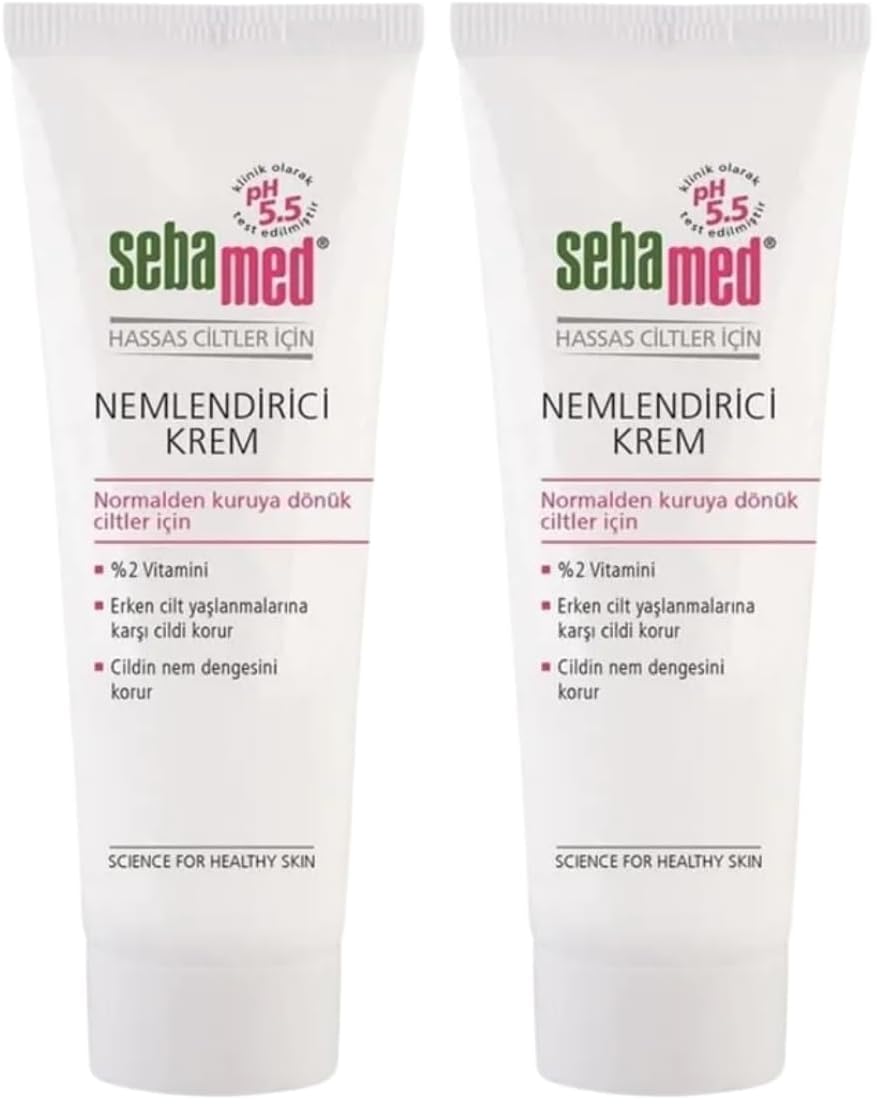 Sebamed%2 Vitamin E İçeren Yoğun Nemlendirici Cilt Bakım Kremi – Günlük Kullanım - 50 ml (2 paketi)