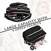 Crossbody Bag for Women, Multi Pocket Crossbody Bag, Ladies Lightweight Handbag Bag, Waterproof Shoulder Bag for Women, Large Capacity Handbag for Shopping Travel Work Daily, Black #3
