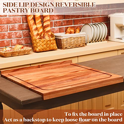 Tabla de cortar de madera rectangular Vesici 61.99x58x5 cm miniatura 4