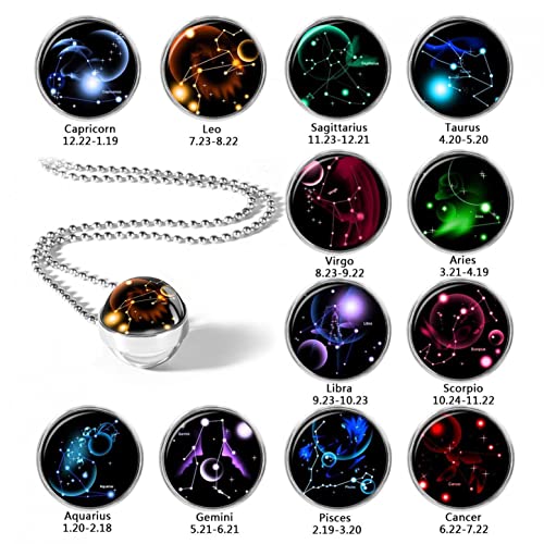 Kdhgoo NEW Necklace For Women Girls 12 Constellation Astrology Sign Horoscope Zodiac Pendant Jewelry Birthday Gift thumb #2