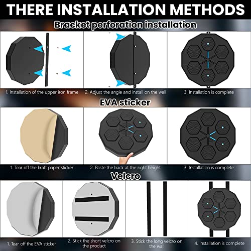 Rigel Music Boxing Machine, Smart Boxing Equipment With A Three-Layer Shock Absorption Configuration, Enjoy The Pressure Release, Perfect For Boxing Machine And Boxing Target Workouts #TOP5