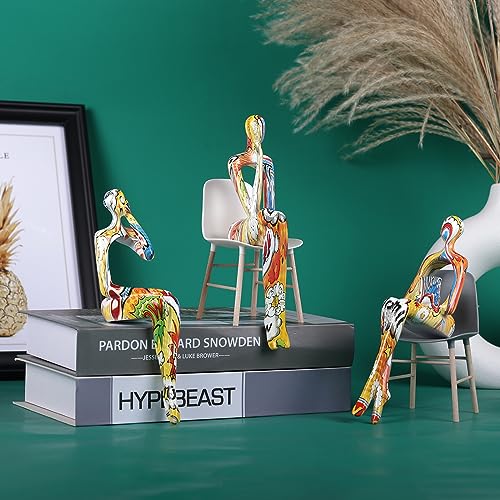 Set de 3 Estatuas Abstractas de Resina para Decoración miniatura 6