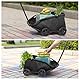 Mini-Hundewagen für Mini-Haustiere, faltbarer multifunktionaler Einkaufswagen mit ausziehbarem Ziehgriff, Doggie Wagon eingebautem Kissen und Sicherheitsseil mit Aufbewahrungstasche (Schwarz)