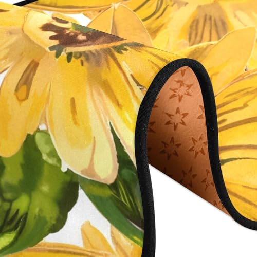 Tapete para Cocina con Girasoles Antideslizante 72x24 in miniatura 4