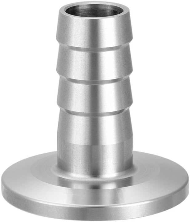uxcell 304 Stainless Steel KF25 Flange to 16mm Rubber Hose Barb Adapter for Vacuum