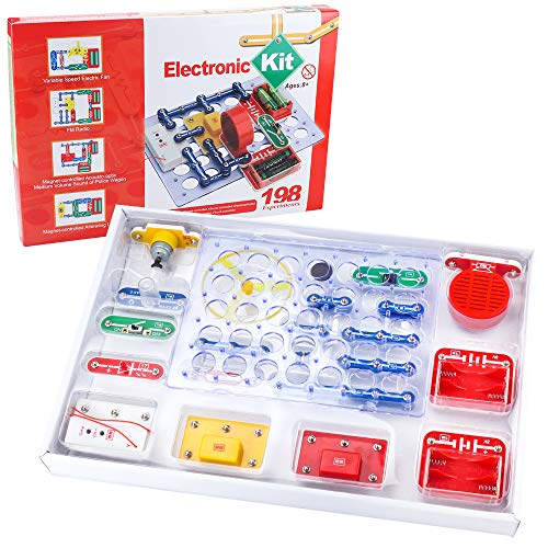 CENOVE Kit d'exploration de Circuits électroniques Plus de 198 projets STEM Jouet Scientifique éducatif STEM pour Les Enfants de 8 Ans et Plus
