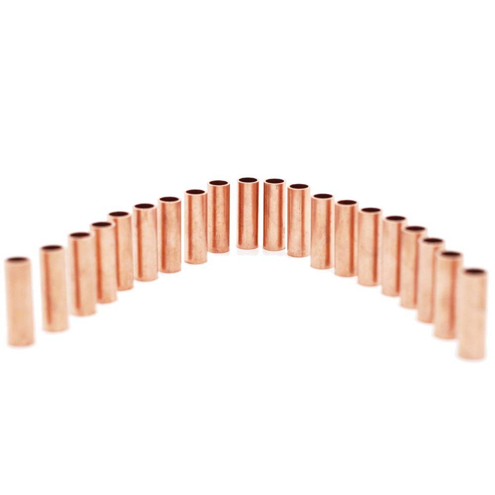 GT25-Kupferrohr, 10 mm Außendurchmesser x 7 mm Innendurchmesser, 60 mm Länge (10er-Pack) for Heizungs-, Lüftungs- und Klimatechnik, Kühlung und Heimwerkerarbeiten