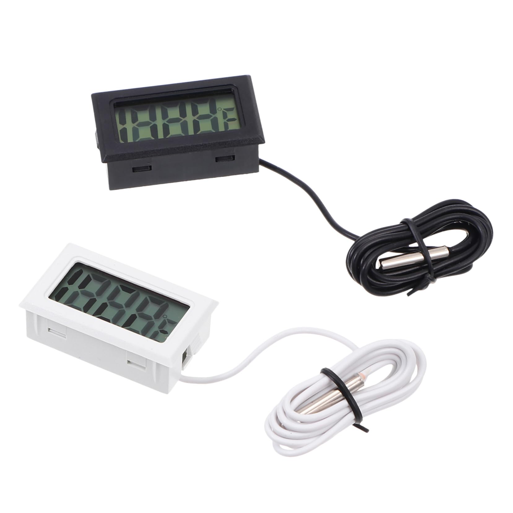 Abaodam 2pcs Embedded Digital Thermometer Display Screen for Home Refrigerator and Indoor Use Accurate Measurement Compact and Easy to Read and Design