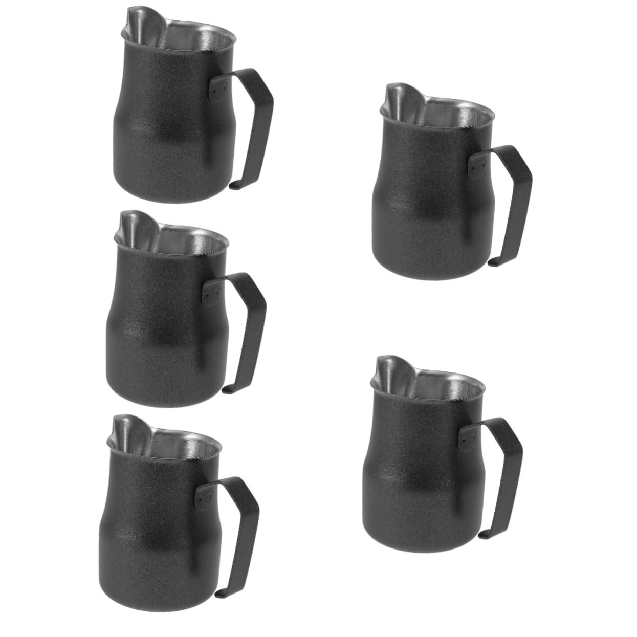 OSALADI 5piezas Cafetera Inoxidable Para Espumar Leche Jarra Pequeña Para Café Para Lattes y Cappuccinos Cafeterías